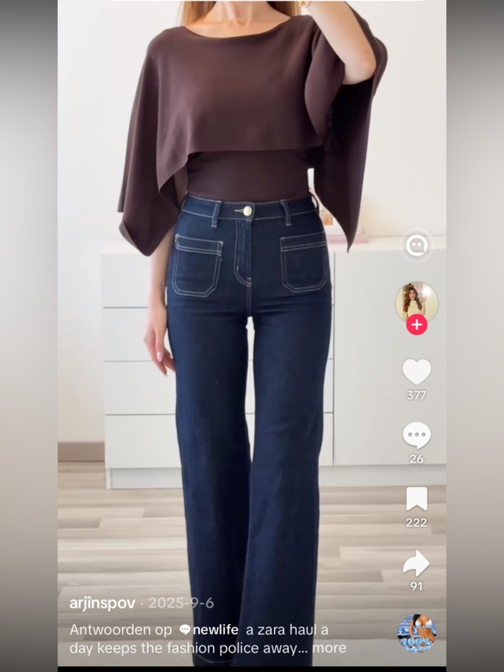 ZARA | Cape Knit Jumper